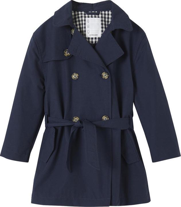 Vertbaudet Mädchen Trenchcoat mit abnehmbarer Kapuze
