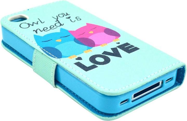 Actual product image König Design Mobile phone cover case for mobile Apple iPhone 4 / 4s owls pair Love (G4s, Apple iPhone 4)