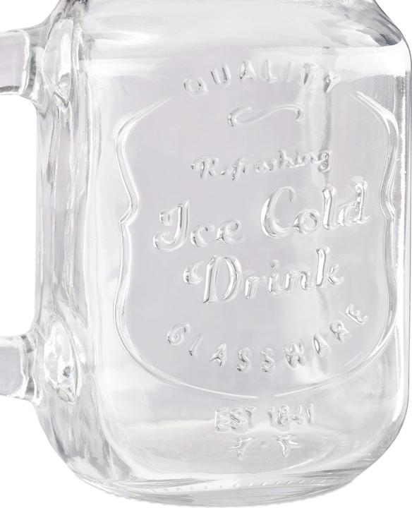 Actual product image Relaxdays Trinkglas mit Strohhalm (0.40 l, 8 x)