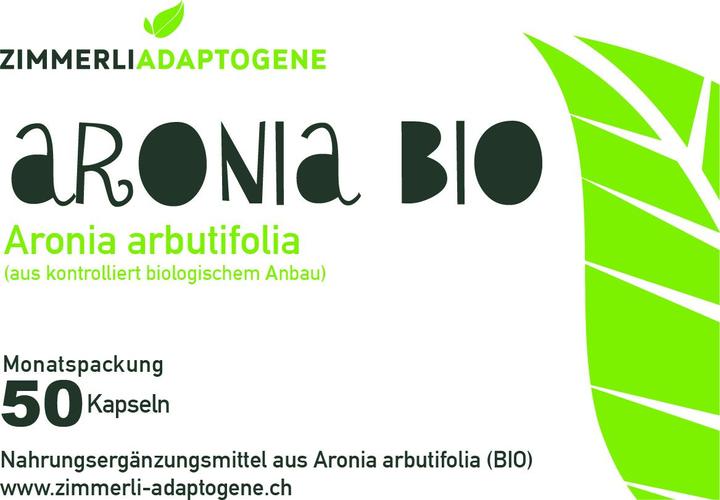 Actual product image Zimmerli Adaptogene Aronia Capsules (BIO) 50 Capsules (1 Piece, Capsules, 25 g)