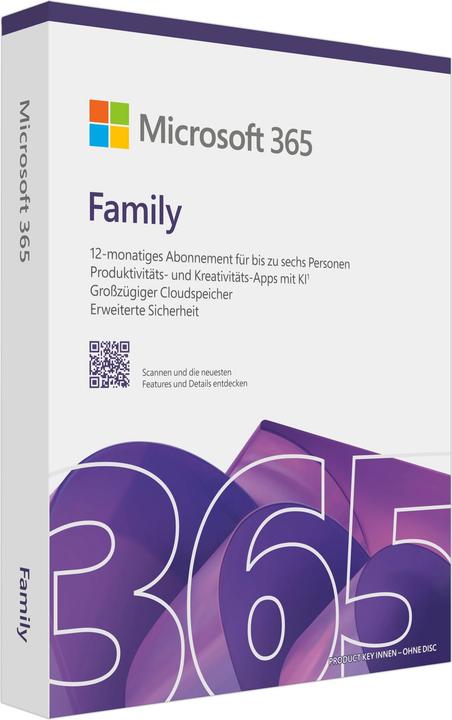 Productafbeelding Microsoft 365 Familie (6 Gebruiker, 12 maanden)