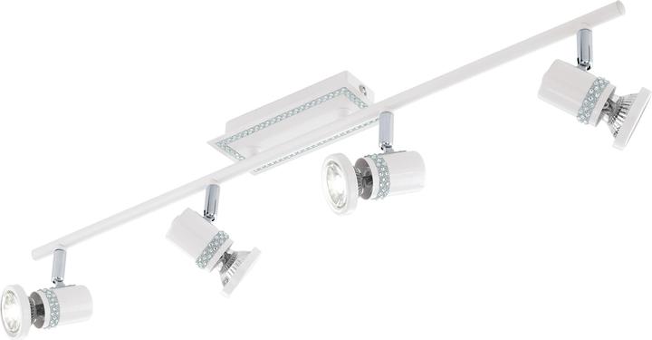 Actual product image EGLO 94285 Bonares LED Spot 4x3.3W Stahl weiss chrom klar