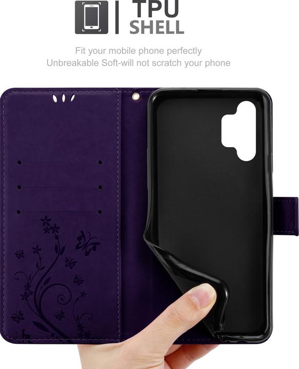 Image du produit Cadorabo Couverture du livre de fleurs (Samsung Galaxy A32)