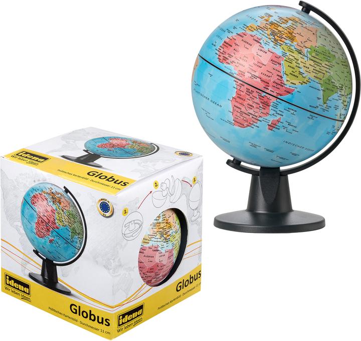 Immagine prodotto Idena Mappamondo Ø 11cm con immagine di mappa politica (11 cm)