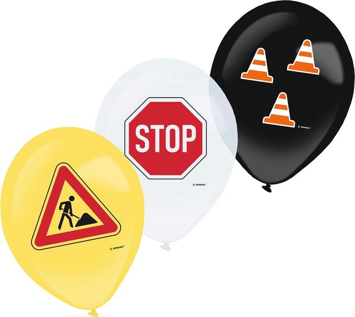Produktbild Amscan Latexballons - Baustelle (6 x)