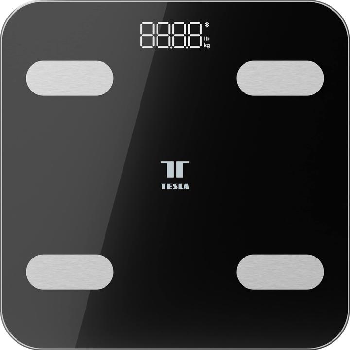 Tesla Personenwaage Smart SC100, 180 kg, schwarz (180 kg)
