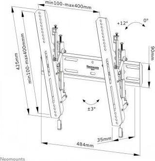Produktbild Neomounts Wandhalterung WL35S-850BL14 Schwarz (Wand, 65", 60 kg)