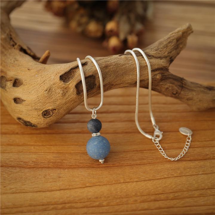 Produktbild Andreani Halskette mit Steinanhänger aus echtem blauen Aventurin (Echtes blauen Aventurin)