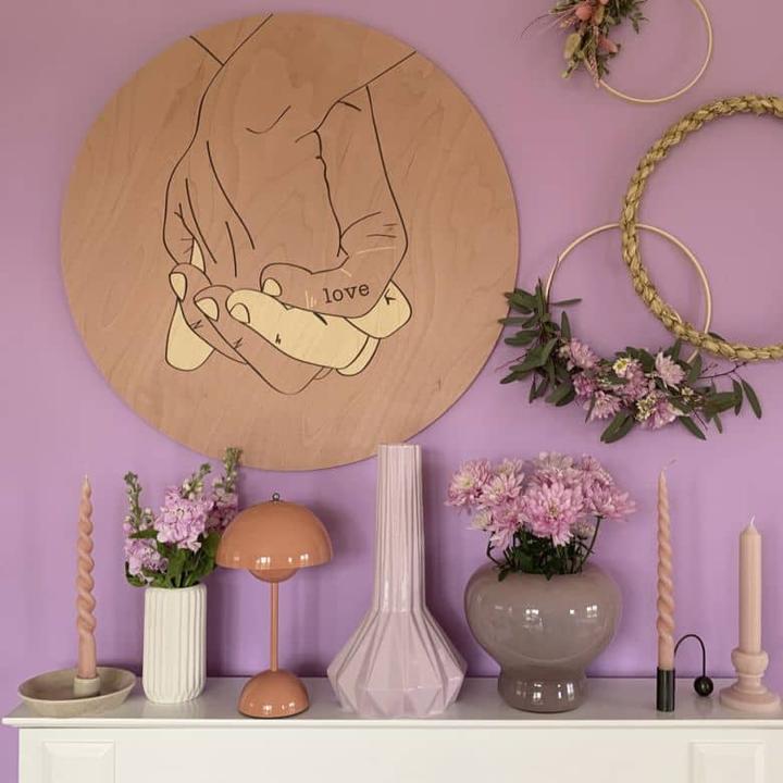 Actual product image Trenddeko Hand in hand (Ø 30 cm)