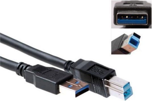 Produktbild USB 3.0 A male USB B male 3,00 m USB3.0 CABLE AM-BM 3.00M (3 m, USB 3.2 Gen 1)