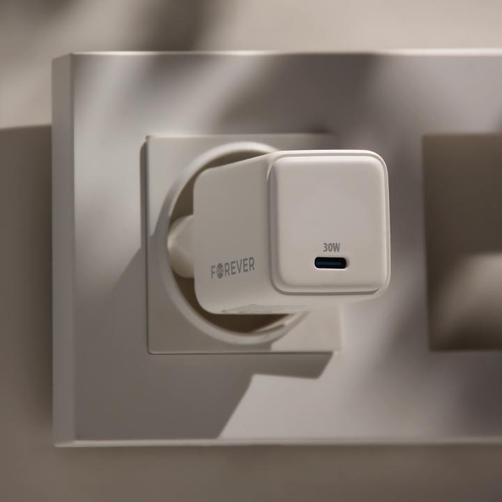 Immagine prodotto Forever TC-08-30C GaN PD QC charger 1x USB-C 30W white (30 W)