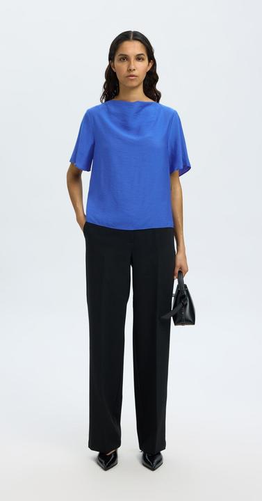 Actual product image Selected Femme Viskosemix Oberteil mit kurzen Ärmeln (40)