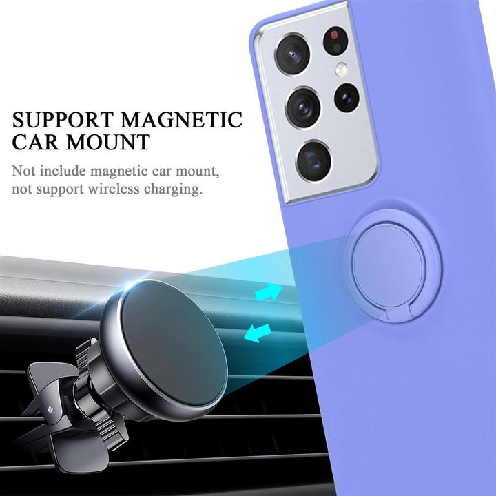 Productafbeelding Cadorabo TPU Vloeibare Ring Silicone Hoesje (Samsung Galaxy S21 Ultra)