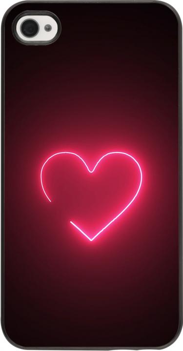Produktbild PhoneLook Hülle Valentine 2023 single neon heart (Apple iPhone 4)