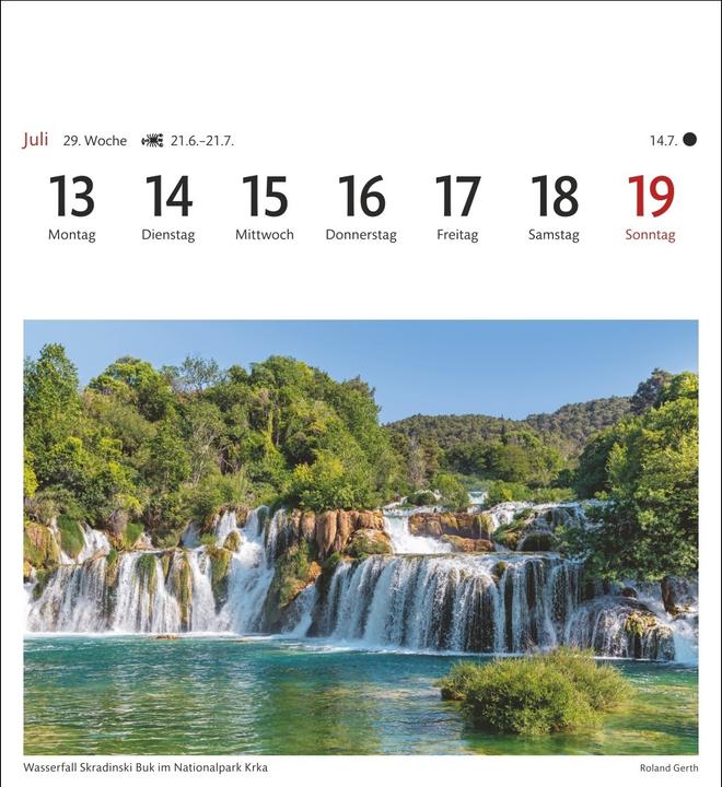 Produktbild Harenberg Kroatien Sehnsuchtskalender 2026 - Wochenkalender mit 53 Postkarten (Deutsch)