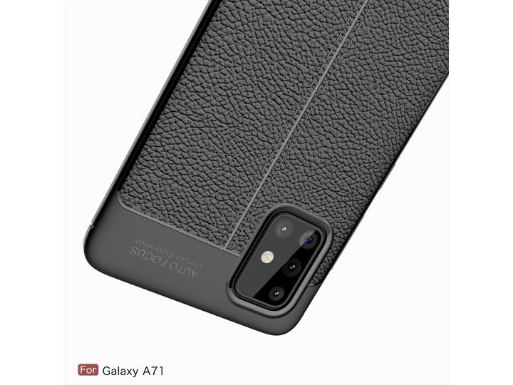 Produktbild Screenguard Samsung Galaxy A71 Hülle Leather Design TPU Cover (Samsung Galaxy A71)