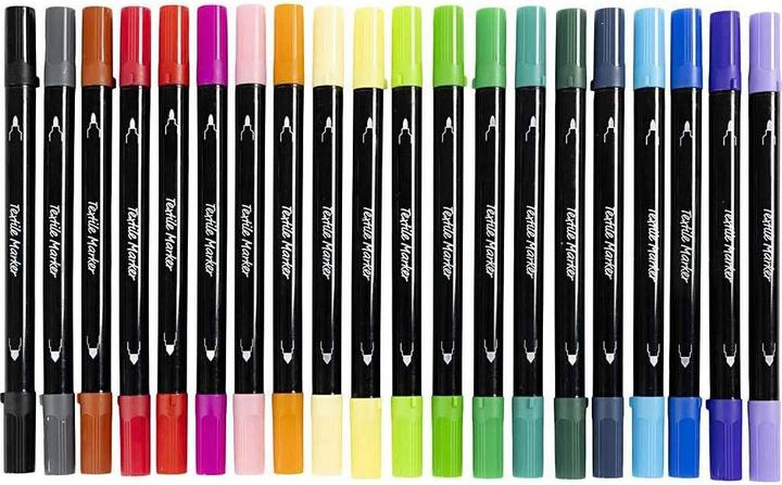 Produktbild Creativ Company Textilmarker Set Mehrfarbig (Mehrfarbig, 2.30 mm, 20 x)