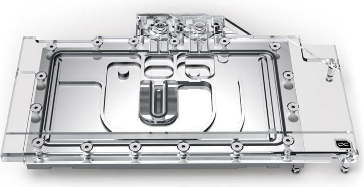 Actual product image Alphacool Ice Block Aurora GPX-N RTX 3090 Ti Suprim X with Backplate - Acrylic + Nickel