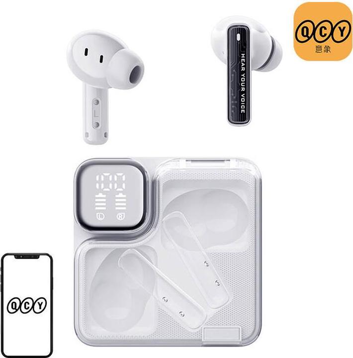 Image du produit QCY TWS MeloBuds Neo T31 headphones (white) (24 h, Sans fil)