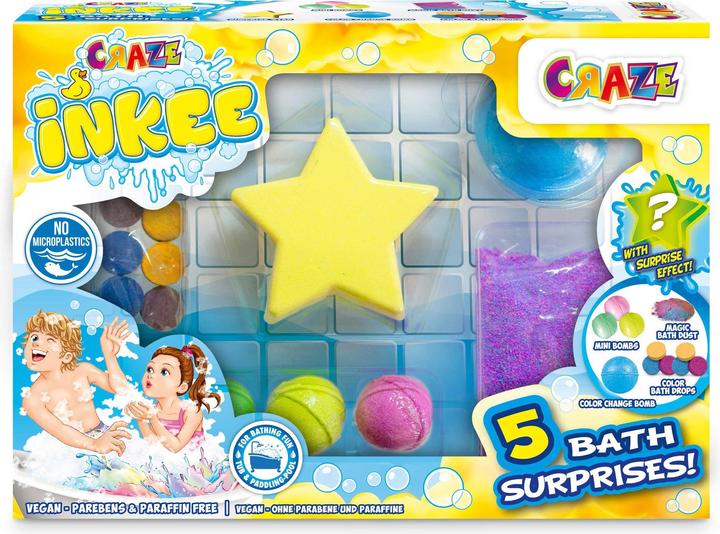 Actual product image Craze Inkee set of 5 bath surprises (Bath salts)