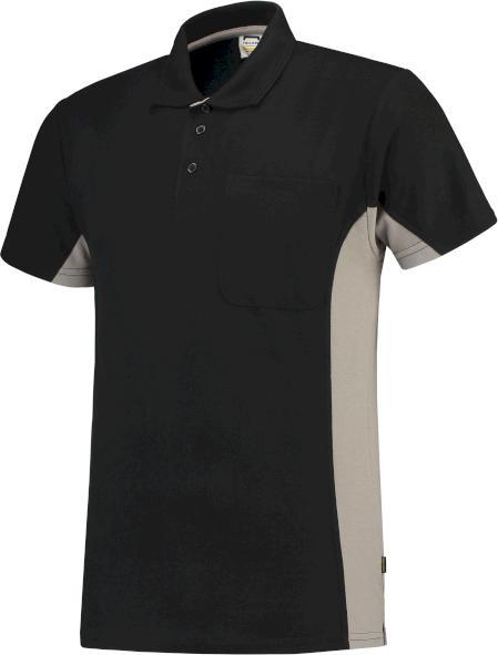 Tricorp 202002WhiteDarkgrey4XL Poloshirt Bicolor Borstzak (4XL)