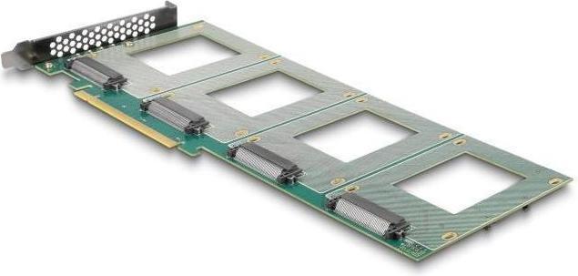 Delock PCI Express 4.0 x16 card to 4 x internal U.2 NVMe SFF-8639 - Bifurcation (LxW: 288 x 122 mm)