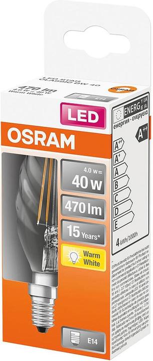 Produktbild Osram Led Retrofit Classic Bw (E14, 4 W, 470 lm, 1 x, E)