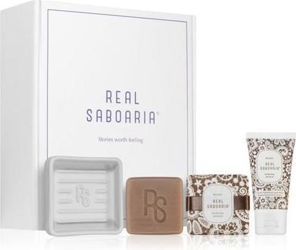 Immagine prodotto Real Saboaria Set regalo Mandorla - include prodotti per il bagno e il corpo al profumo di Mandorla (Set per la cura del corpo)
