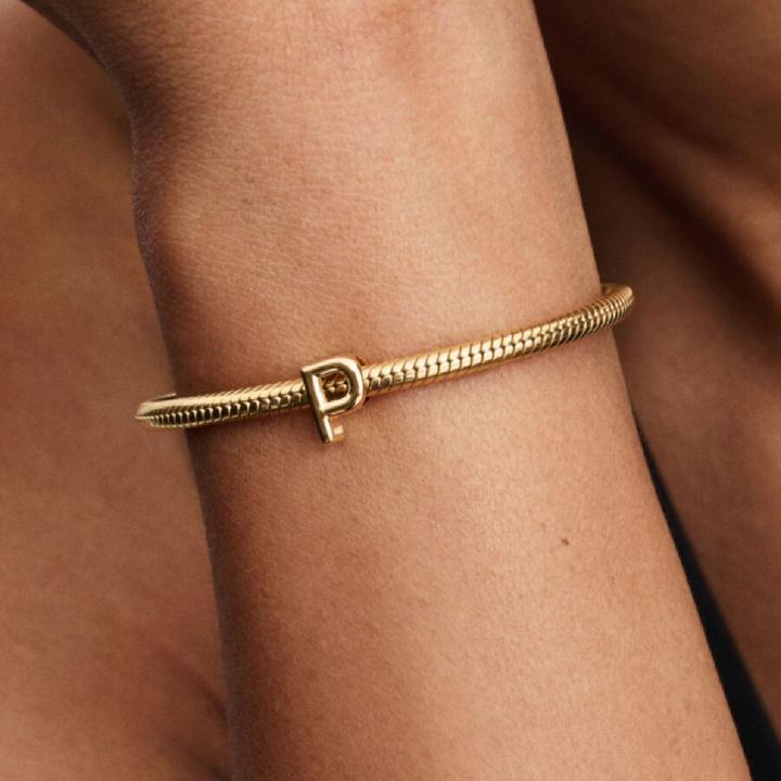 Image du produit Pandora Alphabet-Mini-Charm: Ihre Persönliche Botschaft (Métal, Plaqué or)