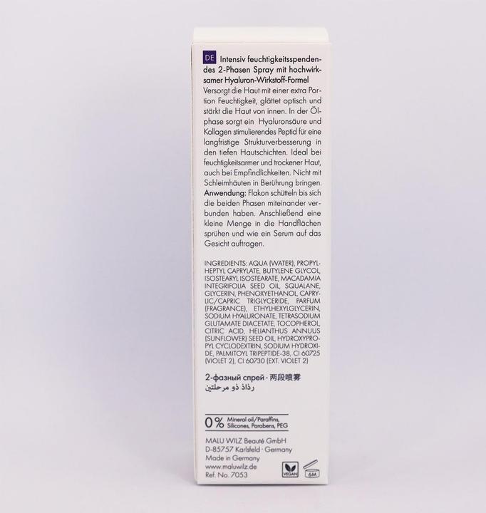 Actual product image Malu Wilz Hydro Hyaluronic Active+ Flash Spray (30 ml, Face mist)