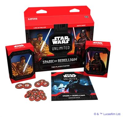 Actual product image Star Wars The spark of rebellion two-player starter box (German, English, Booster Pack)