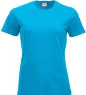 Clique Damen T-Shirt Classic-T 029361, Baumwolle, türkis, Grösse L (L)