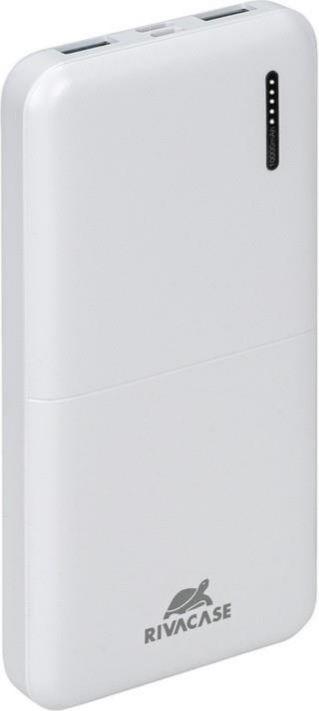 Produktbild Rivacase POWER BANK USB 10000 mAh/VA2532 Baltas (10000 mAh, 20 W, 37 Wh)