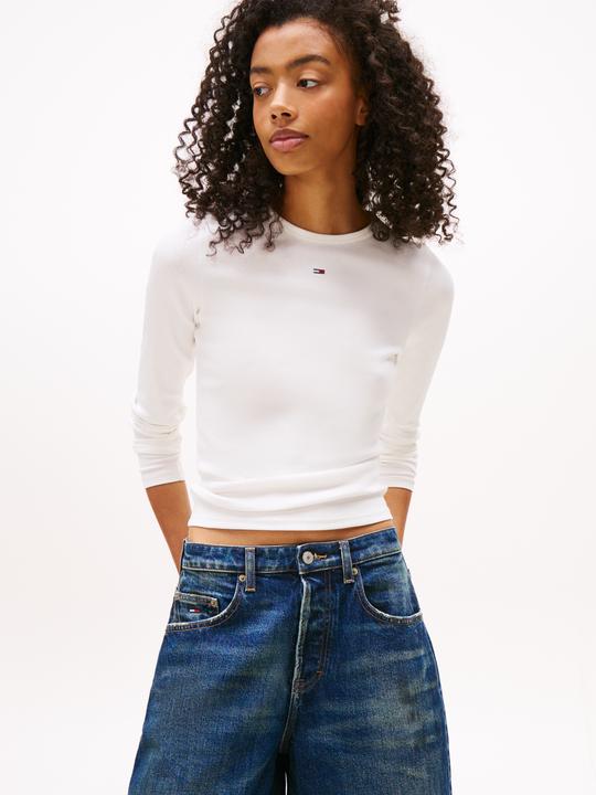 Actual product image Tommy Jeans Tjw Slim Essential Rib Ls (S)