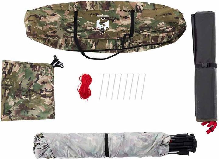 Produktbild VidaXL Angelzelt 4 Personen Tarnmuster Quick Release (3.95 kg, 4 Personen)