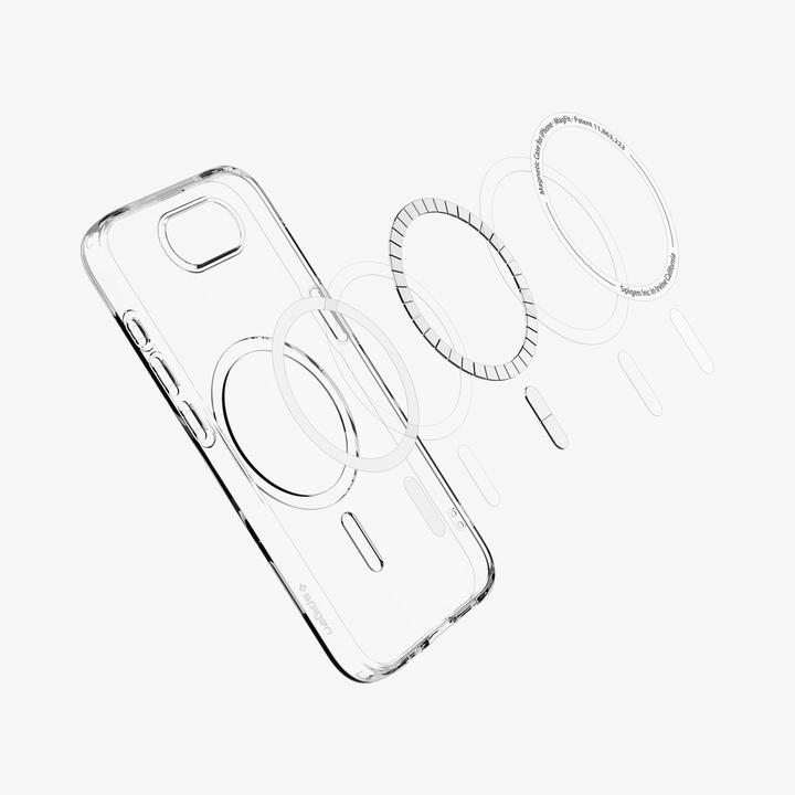 Actual product image Spigen Liquid Crystal MagFit TPU Back Cover Durchsichtig Apple iPhone 16e (Apple iPhone 16e)