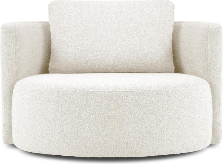 Image du produit Micadoni Bouclé Fauteuil Pivotant, "Bliss", 1 Place, 92x92x75 Fabriqué en Europe