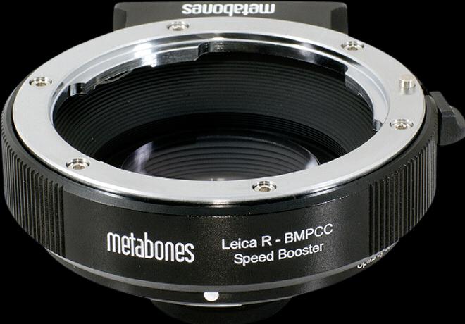 Produktbild Metabones Speed Booster Leica R an Blackmagic BMPCC MFT