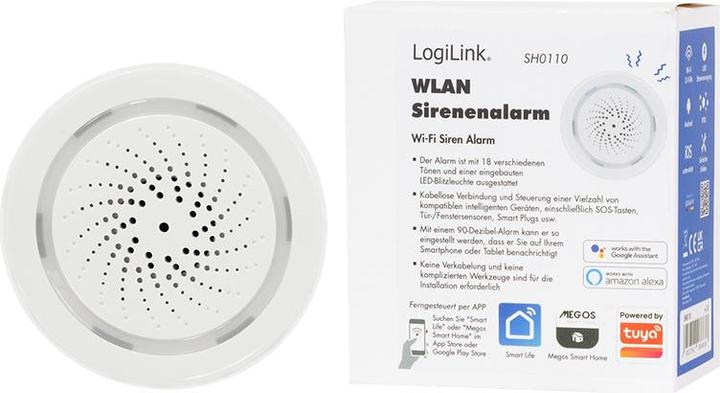 Actual product image LogiLink Smart Home Wi-Fi USB Siren Alarm