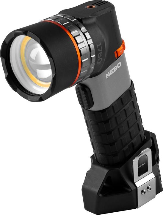 Nebo LUXTREME SL100, headlamp, 1,600 metre range, lithium-ion battery, 9000 mAh, 3.7V, USB (16 cm, 525 lm)
