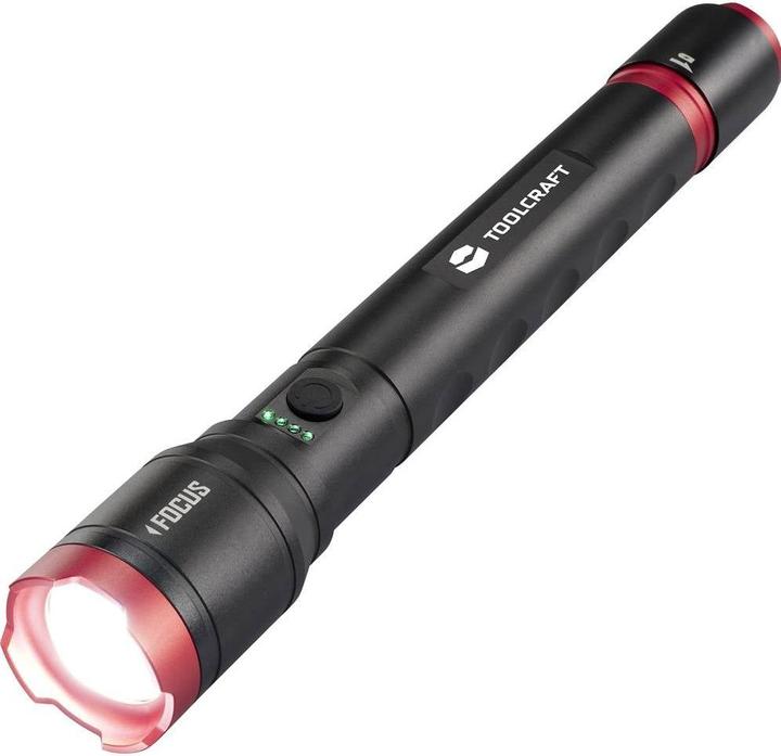 Produktbild Toolcraft Handlampe verstellbar, Einstellbare Punktgrösse, mit Stroboskopmodus (35 cm, 5000 lm)