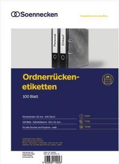 Immagine prodotto Soennecken Etichetta per cartelle 66309 wide/short sk bianco 400 pz./pack.