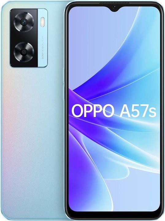 Actual product image OPPO A57s (64 GB, Sky blue, 6.56", Dual SIM, 50 Mpx, 4G)
