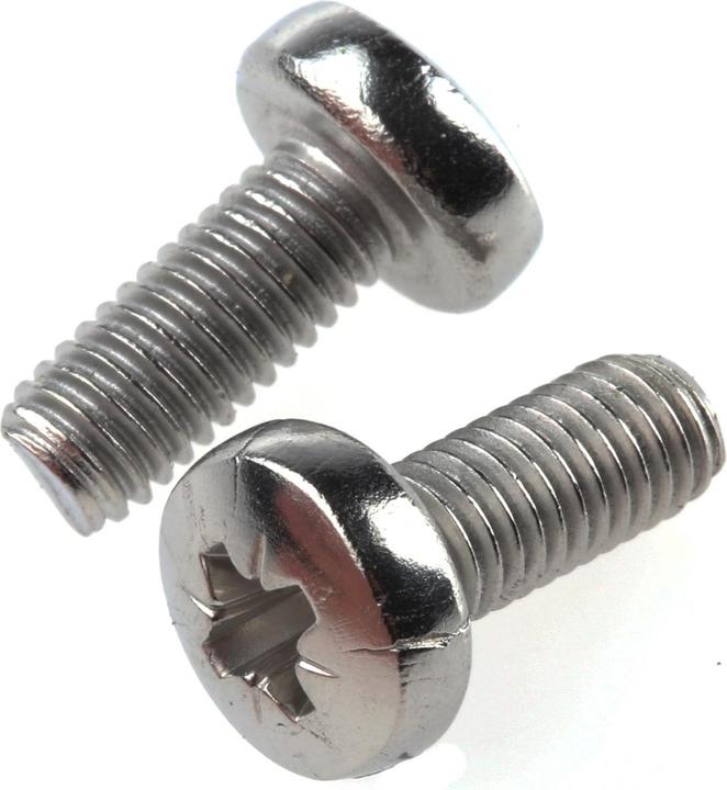 Actual product image Rs Pro Screws lens head A2 cross M5x12mm (100 Screws per piece)