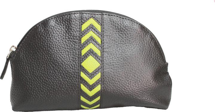 Actual product image Eastern Counties Leather Becky cosmetic bag with zigzag detail