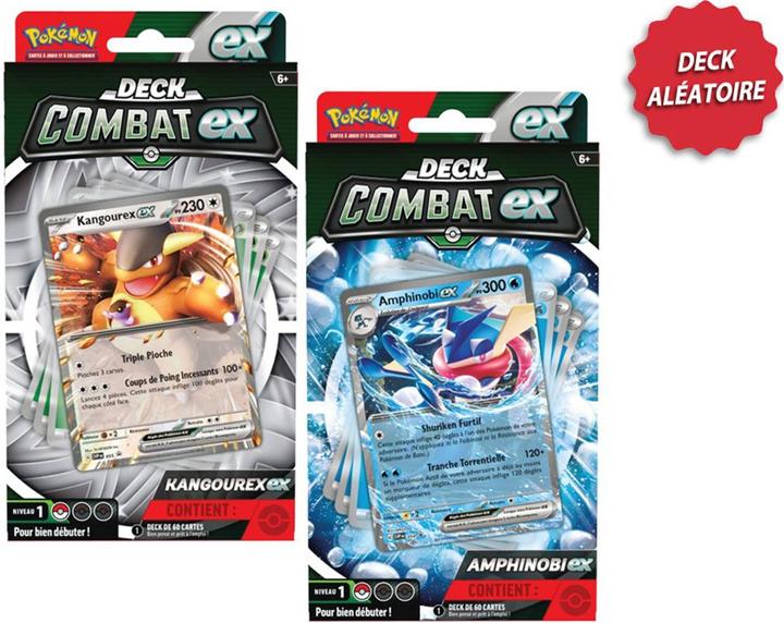Image du produit Pokémon JCC : Deck de Combat Kangourex-ex et Amphinobi-ex (1x deck aléatoire) (Pont)