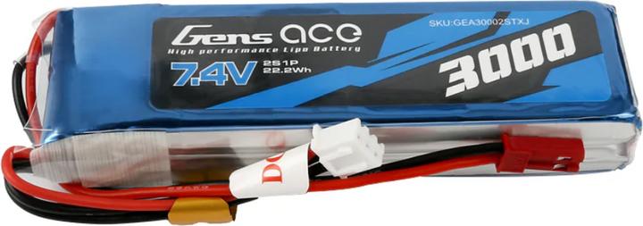 Image du produit Gens Ace Batterie LiPo 3000mAh 7.4V 1C 2S1P (7.40 V, 3000 mAh)