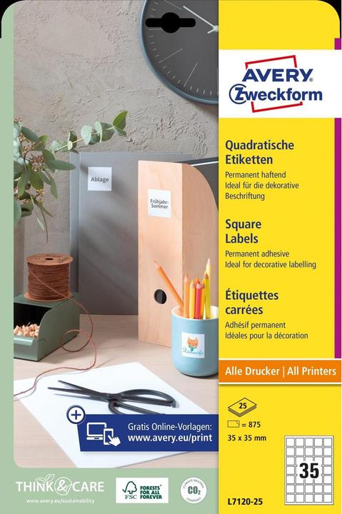 Actual product image Avery QR Code labels
