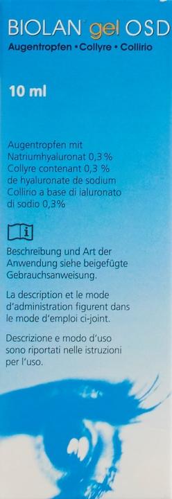 Produktbild Biolan gel OSD Natriumhyaluronat 0.3 % (10 ml)