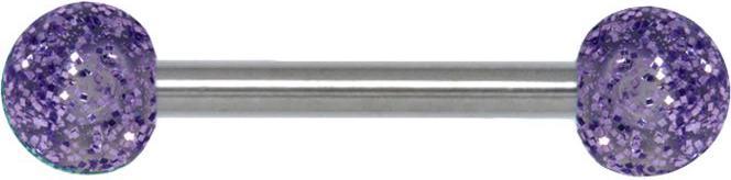 Bijouteria Zungenpiercing (Acrylglas, Chirurgenstahl 316L)